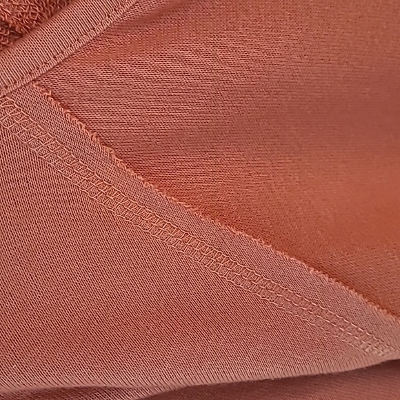 Style & Co. Embroidered Tie hem Apricot top Size L - Picture 5 of 8